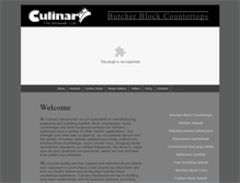 Tablet Screenshot of culinaryhardwoods.com